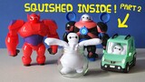 Squeezing BAYMAX into tiny spaces // Disney Big Hero 6 The Series Toy Review