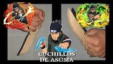 Como hacer los CUCHILLOS DE ASUMA SARUTOBI de cartón Tutorial - Naruto [Unquiestriken]