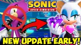 I PLAYED THE NEW UPDATE EARLY! DIAMOND TERMINAL IS BACK... (Sonic Speed Simulator)
