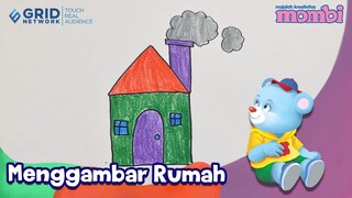 Cara Menggambar dan Mewarnai Rumah - Menggambar Bersama Mombi