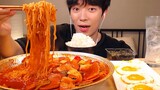 MUKBANG|집밥!햄가득 부대찌개와 고봉밥, 계란후라이 먹방|KOREAN HOME FOOD EATING SOUNDS[SIO ASMR 시오]