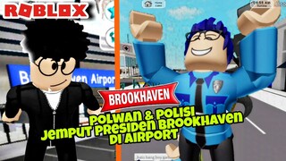 POLWAN DAN POLISI JEMPUT PRESIDEN DI BANDARA BROOKHAVEN