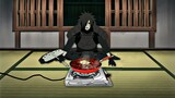 Madara was interrupted while eating...