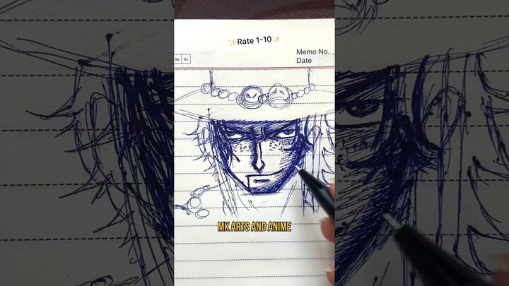 [ASMR]🥹ACE♠️Drawing from ONE PIECE🏴‍☠️(sketchbook) #shorts #satisfying #anime