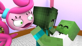 Monster School: My Mother is Mommy Long Legs - Sad Story | Minecraft Animation
