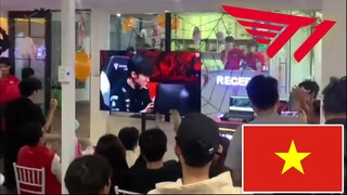 Cận cảnh fan Việt Nam cổ vũ cho Faker tại CKTG 2022 cực nhiệt - "Anh già mãi đỉnh"
