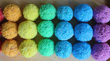 Stress-relieving soap strand balls