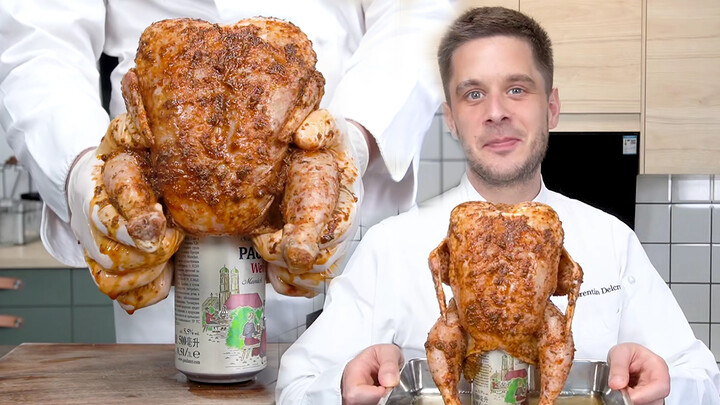 American beer roast chicken