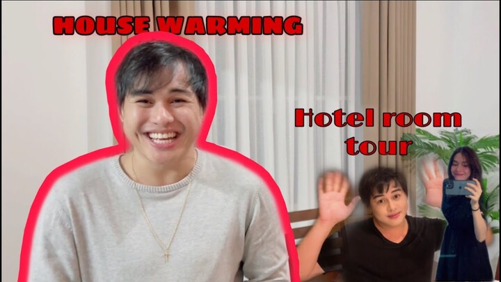 HOUSE WARMING AND HOTEL ROOM TOUR | Vlog