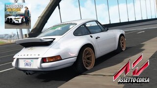 Driving a Classic Porsche 911 in Car Parking Multiplayer map in AC