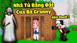 MỀU THỬ THÁCH 24H VƯỢT NGỤC NHÀ TÙ BẰNG ĐẤT CỦA BÀ GRANNY TRONG MINECRAFT*REDHOOD TRỐN TÙ BẰNG ĐẤT