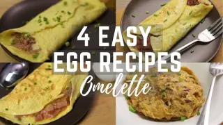 Easy Egg Lockdown Recipes At Home ( 4 Easy Egg Recipes ) - Omelette Recipes
