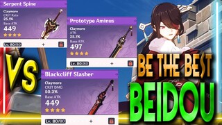 [Genshin Impact Beidou] Beidou Build for 4* budget Weapons | Beidou guide | C4 Beidou test Must buy!