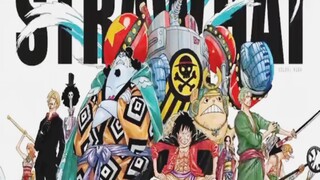 Luffy menghancurkan benteng onighasima dengan red hawk