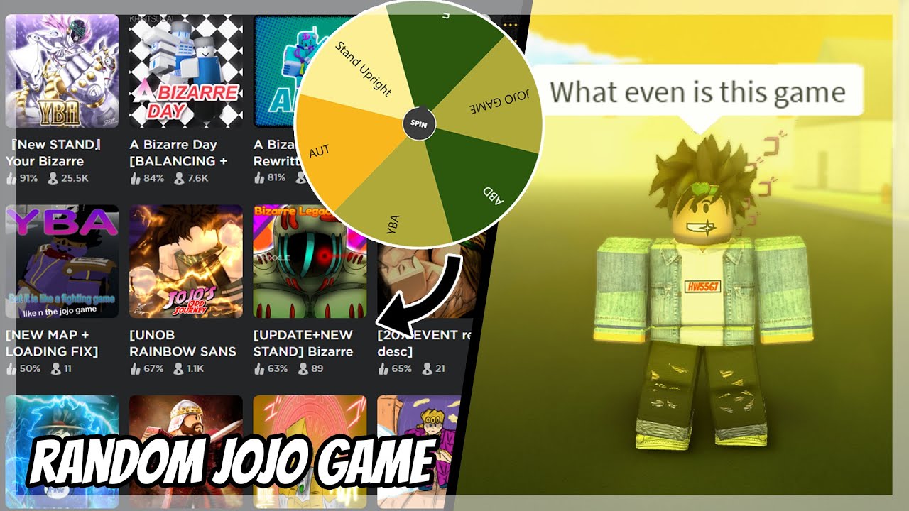 Roblox JoJo Games.