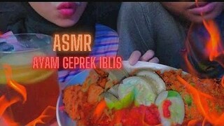 ASMR AYAM GEPREK LEVEL 5🥵🤤