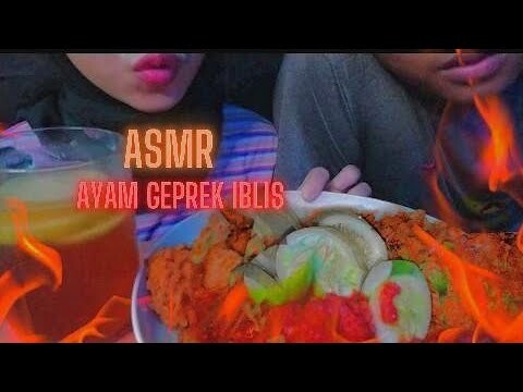 ASMR AYAM GEPREK LEVEL 5🥵🤤