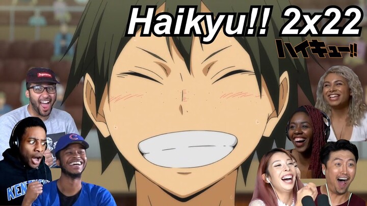 Haikyu!! 2x22 Reactions | Great Anime Reactors!!! | 【ハイキュー!!】【海外の反応】
