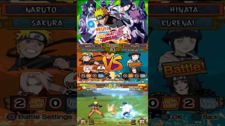 Battle Naruto Vs Hinata, SIAPAKAH YANG MENANG??? | Naruto Shippuden Ultimate Ninja 5 Indonesia