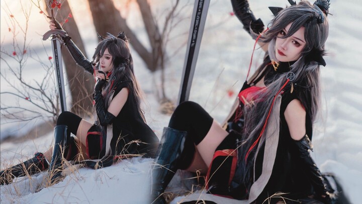 Qiu Bai bercosplay di lapangan bersalju di Harbin pada suhu minus 30 derajat Celsius｜Masa sulit dan 
