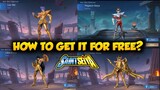HOW TO UNLOCK ALL SAINT SEIYA SKINS FOR FREE! (SECRET TRICK) Mobile Legends