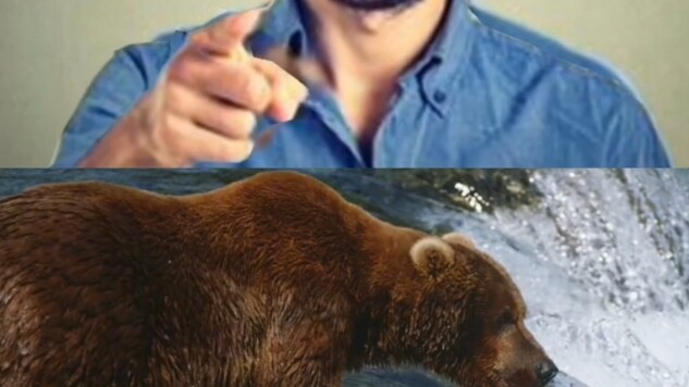 You/I (holding the truth) vs. Brown Bear