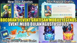 BOCORAN 9 EVENT GRATISAN MOBILE LEGENDS BULAN AGUSTUS 2023! SKIN KAGURA BEYOND THE CLOUDS GRATIS