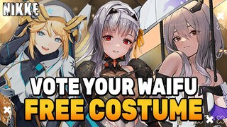 SUDAH DIBUKA! VOTE WAIFU-MU AGAR PUNYA BAJU BARU! | Nikke Free Costume Voting