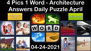 4 Pics 1 Word - Architecture - 24 April 2021 - Answer Daily Puzzle + Daily Bonus Puzzle