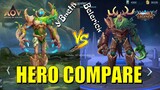 MOBILE LEGENDS VS ARENA OF VALOR HERO COMPARE SIDE BY SIDE 2020 - Part 2