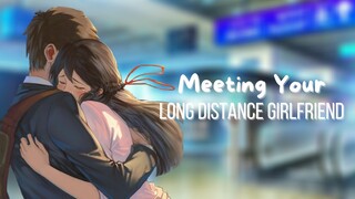 {ASMR Roleplay} Meeting Your Long Distance Girlfriend & First Kiss