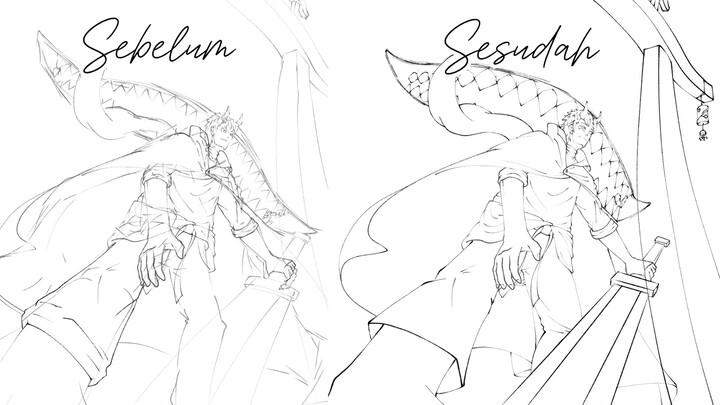 Gambar OC Temen | LineArt