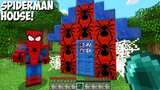 WHAT'S INSIDE the SPIDERMAN HOUSE in Minecraft ?