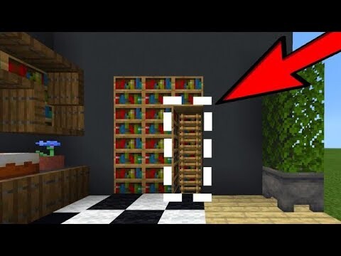 ✓Minecraft: How to Build a Secret Entrance #Shorts