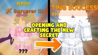 OPENING NEW SECRET AND CRAFTING IT TO SHINY IN ANIME FIGHTER SIMULATOR!