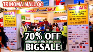 70% OFF GREAT BRAND SALE AT TRINOMA MALL