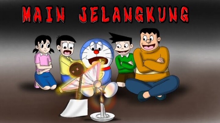 Doraemon dan kawan main jelangkung kesurupan