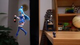 [Blessings for a wonderful world] Stop-motion animation丨Simulating Aqua falling from the sky in earl