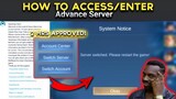 HOW TO GET ACCESS/ENTER ADVANCE SERVER (IN JUST 2 HOURS!) Mobile Legends