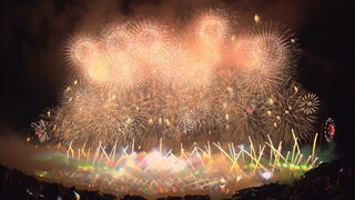 [4K]Akagawa Fireworks Festival 2017 Ending Hanabi Swing 赤川花火大会 エンディング | Yamagata Japan