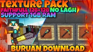 *TOP 3 TEXTURE PACK* Faithfull DI MCPE - SUPPORT RAM 1GB -  RINGAN - DOWNLOAD SEKARANG |Versi 1.16|
