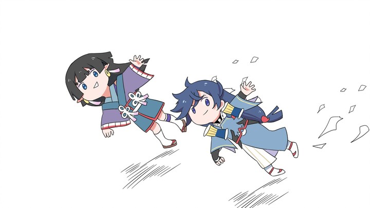 [Onmyoji handwriting] Ara and Yan Yan Luo's rolling girl