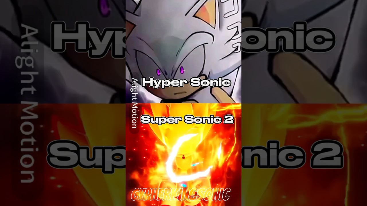 Super sonic 2 vs hyper Sonic : r/SonicTheHedgehog