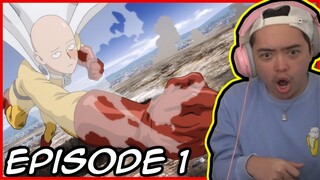 MY FIRST TIME WATCHING ONE PUNCH MAN!! One Punch Man Episode 1 Reaction