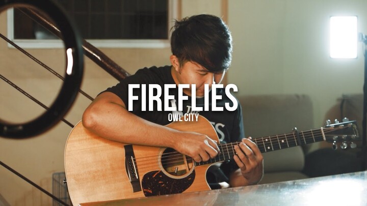 Fireflies - Owl City | Fingerstyle Guitar Cover | Lyrics