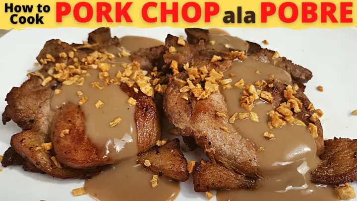 PORK CHOP ALA POBRE | Pork ala Pobre | GRAVY SAUCE From Scratch | Pork Steak ala Pobre