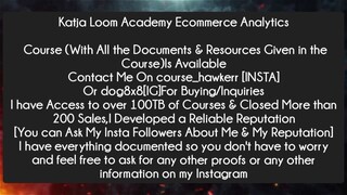 Katja Loom Academy Ecommerce Analytics Course Download