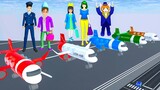 Yuta Mio & Sakura Naik Pesawat Lion Air Mau Ke Bali 😨😭 Sakura School Simulator @Ebi Gamespot