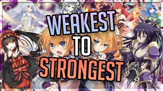 INSANE SPIRIT POWER!! Ranking The 10 Main Date A Live Spirits WEAKEST TO STRONGEST