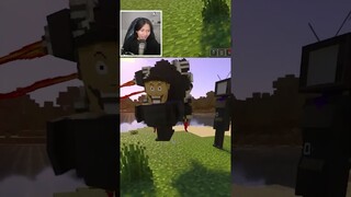 Ketika TV Woman ada di minecraft! Ini sih mirip parah kaya di animasinya #shorts